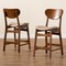 Baxton Studio Katya Mid-Century Modern Sand Fabric and Walnut Brown Finished Wood 2-Piece Counter Stool Set 183-11639-Zoro - alternate 6